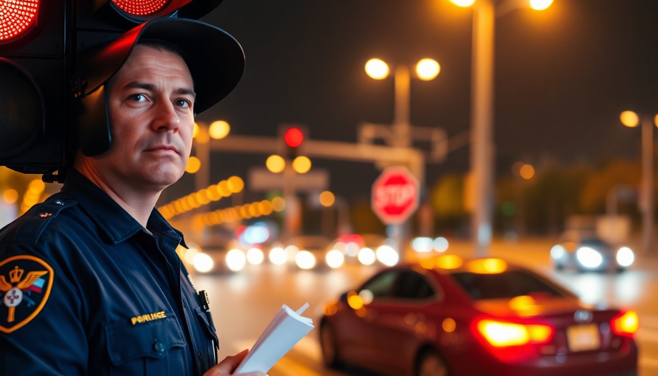 Les différences entre griller un feu rouge et un stop